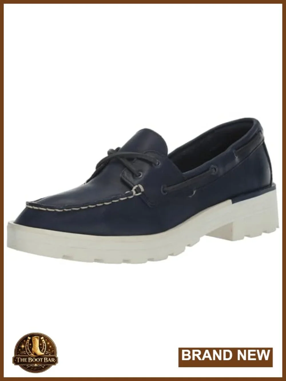 Premium Leather Chunky Boat Shoes with Memory Foam Insole
